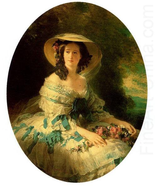 Franz Xaver Winterhalter Eugenie of Montijo, Empress of France china oil painting image